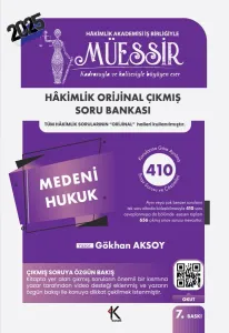MÜESSİR Hakimlik Medeni Hukuk Çıkmış Soru Bankası