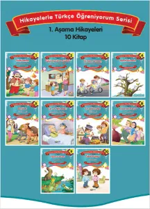 Hikayelerle Türkçe Öğreniyorum 1. Aşama 10 Kitap Takım