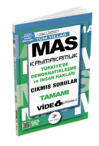 Dizgi Kitap Yayınları 2025 MAS Kaymakamlık İnsan Hakları ve Demokratikleşme Tüm Yıllar Tamamı Video Çözümlü Çıkmış Sorular