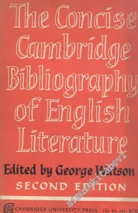 The Concise Cambridge Bibliography of English Literature (600-1950) -