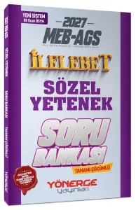 Yönerge Yayınları 2027 MEB-AGS Sözel Yetenek İlelebet Soru Bankası Çözümlü