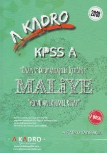 A Kadro KPSS A Maliye Konu Anlatımlı 2018
