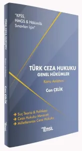 Türk Ceza Hukuku Genel Hükümler Konu Anlatımı