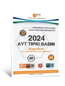 A Yayınları 2024 AYT Tıpkı Basım Çıkmış Sorular