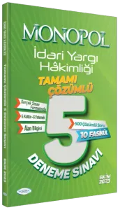 İdari Yargı Hakimliği Çözümlü 5 Deneme Sınavı