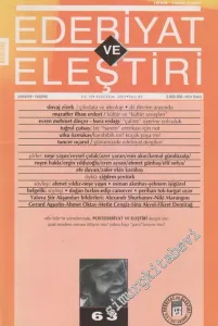 Edebiyat ve Eleştiri: Aylık Edebiyat Dergisi  - 63      Eyül - Ekim