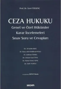 Ceza Hukuku Genel ve Özel Hükümler