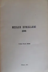 Meslek Kuralları (Şerh)
