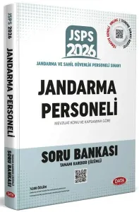 Data Yayınları 2026 JSPS Jandarma Personeli Soru Bankası Çözümlü
