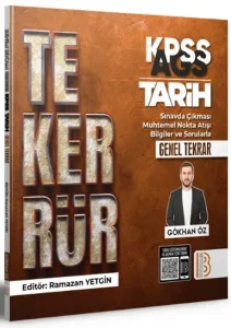 Benim Hocam KPSS AGS Tekerrür Tarih Genel Tekrar