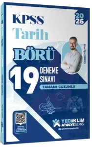 Yediiklim Yayınları 2026 KPSS Börü Tarih Tamamı Çözümlü 19 Deneme Sınavı
