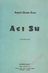 Acı Su - Şiirler -        1965