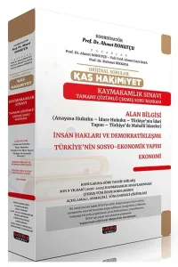 Savaş Yayınları 2025 Orijinal Sorular KAS HAKİMİYET Kaymakamlık Sınavı Çıkmış Soru Bankası