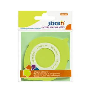 Hopax Stıckn Yapışkanlı Not Kağıdı Yaprak Şekilli 50 YP 70x70 Yeşil