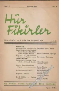 Hür Fikirler Dergisi - Sayı: 9  I    Temmuz