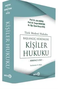 Başlangıç Hükümleri-Kişiler Hukuku Cilt 1