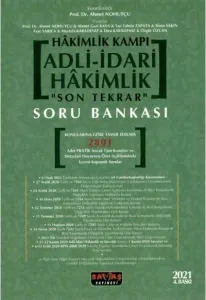 Adli-İdari Hakimlik ''Son Tekrar'' Soru Bankası