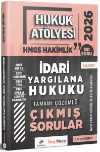 Dizgi Kitap Yayınları 2026 Hukuk Atölyesi Hakimlik HMGS İdari Yargılama Hukuku Tamamı Çözümlü Çıkmış Sorular