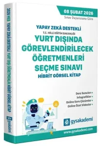 GYS Akademi 2026 Yapay Zeka Destekli MEB Yurt Dışında Görevlendirilecek Öğretmenleri Seçme Sınavı Görsel Hibrit Kitap