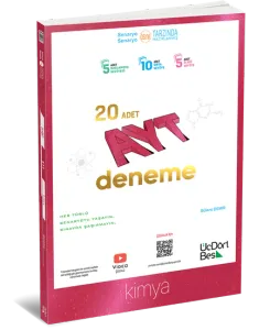 ÜçDörtBeş Yayınları AYT Kimya 20 Deneme
