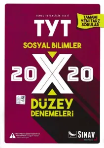 Sınav TYT Sosyal Bilimler 20x20 Düzey Denemeleri (Yeni)