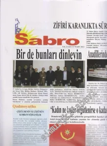 SÜRYANİ: Sabro ( Umut ) - Aylık Bağımsız Siyasi Gazete - Sayı: 13    Yıl: 2  Mart