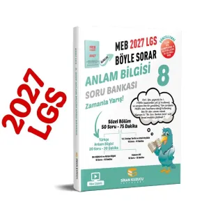 Sinan Kuzucu Yayınları 2027 8. Sınıf Anlam Bilgisi Soru Bankası