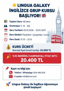 LINGUA GALAXY İngilizce Grup Eğitimi