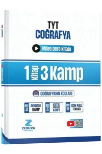 Zeduva Yayınları Coğrafyanın Kodları TYT Coğrafya 1 Kitap 3 Kamp Video Ders Kitabı
