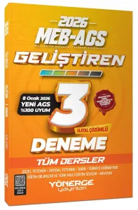 Yönerge Yayınları 2026 MEB-AGS Tüm Dersler Geliştiren 3 Deneme Çözümlü