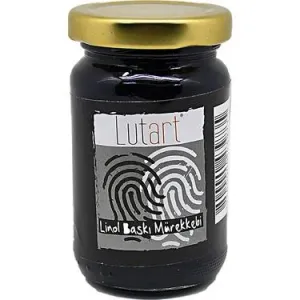 Lutart Linol Baskı Mürekkebi 100ml Siyah