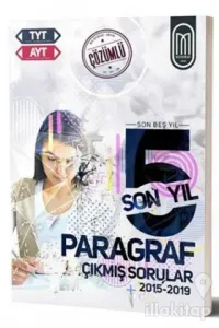 TYT AYT Paragraf Son 5 Yıl Çözümlü Çıkmış Sorular-2015-2019