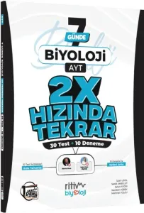 Ritim Biyoloji AYT Biyoloji Ders Platosu 7 Günde 2X Hızında Tekrar Deneme
