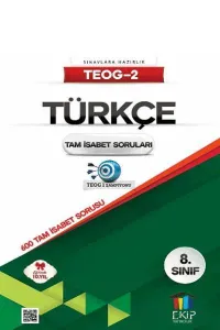 Ekip 8. Sınıf TEOG 2 Türkçe Tam İsabet Soruları