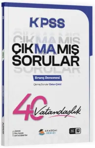 Akademi Denizi KPSS Vatandaşlık Çıkmamış Sorular 40'lı Deneme