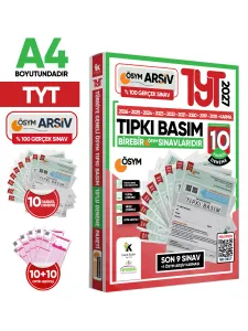 İnformal TYT ÖSYM Çıkmış Soru Tıpkı Basım 10 lu Deneme Paketi Türkiye Geneli Video ve Dijital Çözümlü 2027
