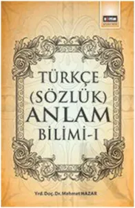 Türkçe (Sözcük) Anlam Bilimi 1