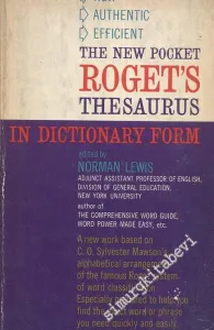 The New Pocket Roget's Thesaurus In Dictonary Form -