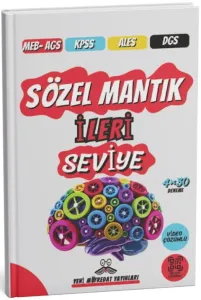 Yeni Müfredat Yayınları 2025 MEB AGS KPSS ALES DGS Sözel Mantık İleri Seviye 4x30 Deneme Sınavı