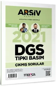 Marka Yayınları 2021 DGS Arşiv Serisi Tıpkı Basım Çıkmış Sorular Tamamı Video Çözümlü