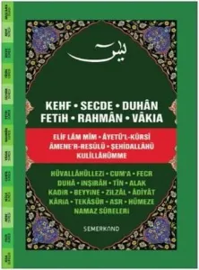 Fihristli Yasin-i Şerif (Cami Boy-Ciltli); Kur'an-ı Kerim'den Sureler ve Günlük Dualar