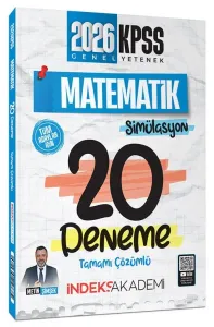 İndeks Akademi 2026 KPSS Matematik Simülasyon 20 Deneme Çözümlü