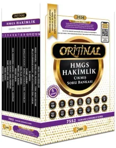 Yetki Yayınları 2026 Orijinal HMGS Hakimlik Çıkmış Soru Bankası Seti