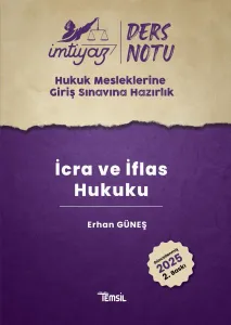 İMTİYAZ HMGS İcra ve İflas Hukuku Ders Notları