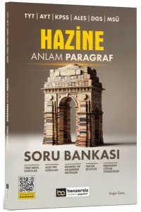 Benzersiz Akademi Yayınları TYT AYT KPSS ALES DGS MSÜ  Hazine Anlam  Paragraf Soru Bankası