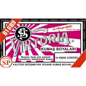VİKTORİA TOZ KUMAŞ BOYASI VİŞNE ÇÜRÜĞÜ 10