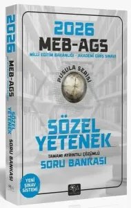 CBA Yayınları 2026 MEB-AGS Sözel Yetenek Soru Bankası Çözümlü Pusula Serisi