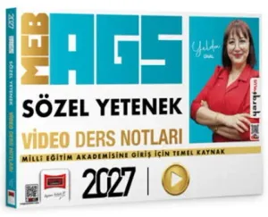 Yargı Yayınları 2027 MEB AGS Öğretmen Adayları İçin Sözel Yetenek Video Ders Notları