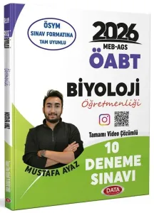 Data Yayınları 2026 MEB-AGS ÖABT Biyoloji Öğretmenliği Tamamı Video Çözümlü 10 Deneme Sınavı
