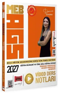Yargı Yayınları 2027 MEB AGS Eğitim Bilimleri ve Türk Milli Eğitim Sistemi - Öğrenme Psikolojisi - Gelişim Psikolojisi - Rehberlik Video Ders Notları